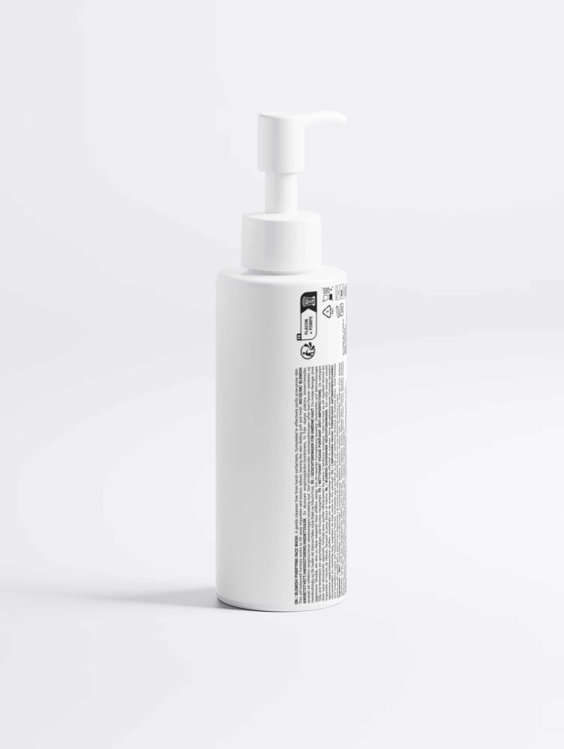 Acne Purifying Face Wash - back die Rückseite des Acne Purifying Face Wash (ein Reiniger für unreine Haut)